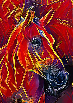 Horse Colorful 3