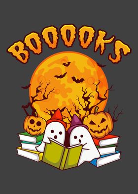 Booooks Funny Halloween