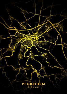 Pforzheim Germany City Map