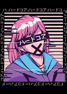 glitch anime girl 