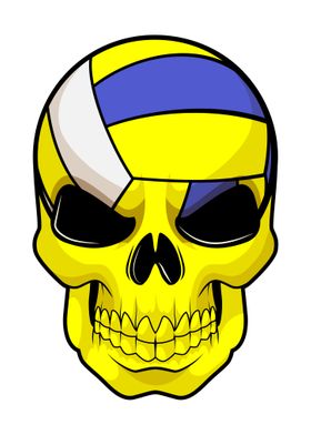 Skull Volleyball Sports