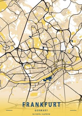 Frankfurt Stadtplan Map