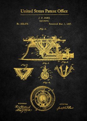 82 Gas Stove Range Patent