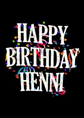 Happy Birthday Henni