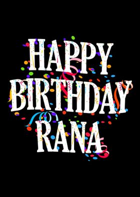 Happy Birthday Rana