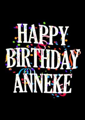 Happy Birthday Anneke