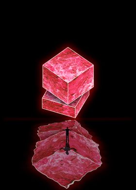 The red cube