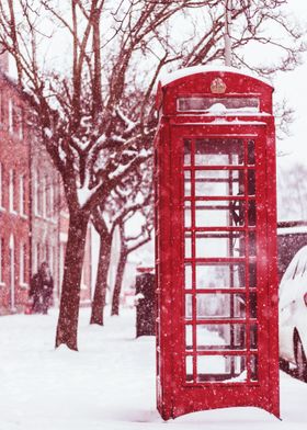 London telephone snow