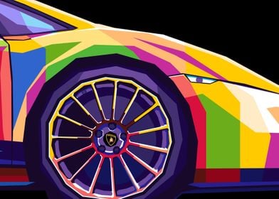 Sport Car Pop Art