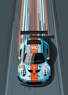 911 RSR Race Car