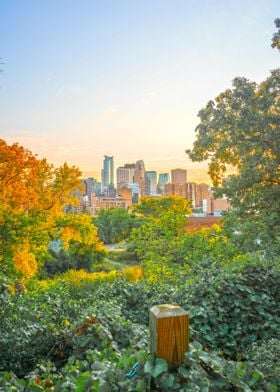 Minnespolis Skyline Sunset