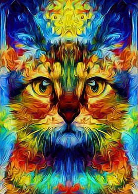 Cat Colorful