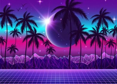 Retrowave Lanndscape