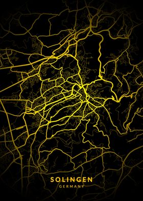 Solingen Germany City Map