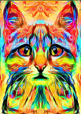 Cat Colorful 2