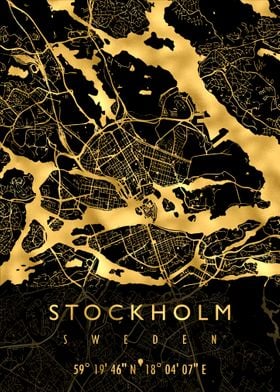 STOCKHOLM MAP SWEDEN