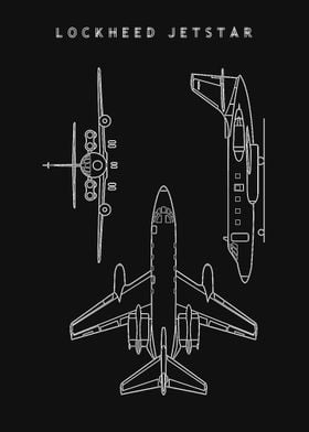 Lockheed JetStar Blueprint