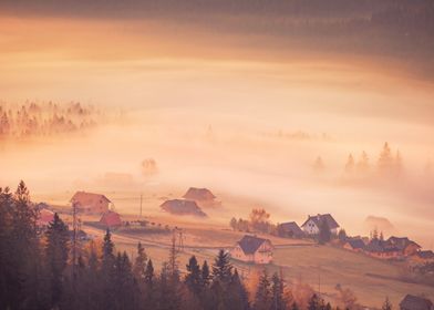 Autumn mountain landscape