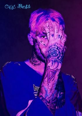 Lil Peep Cry Baby Neon