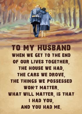 TO MY HUSBAND  
