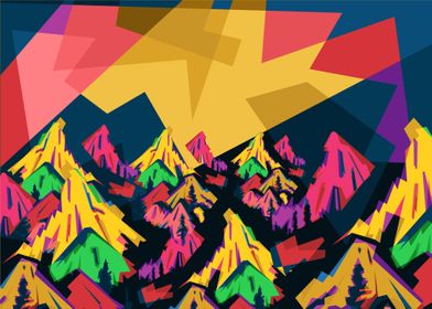 MONTAIN COLORFULLY