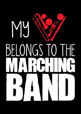 Marching Band Heart Saying