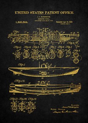 14 Submarine Patent 1919