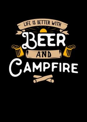 Camping and Campfire