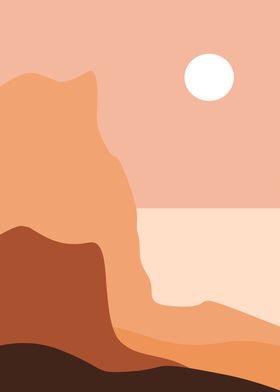 Minimalist landscape art