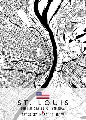 ST LOUIS MAP USA