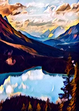 Painted Mountain Lake