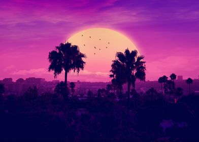 Dusk view Synthwave