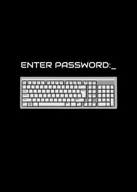 Enter Password Keyboard PC