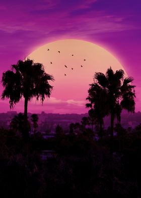 Dusk view Synthwave