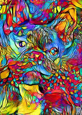 French Bulldog Colorful 4