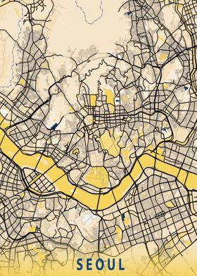 Seoul South Korea Asia Map