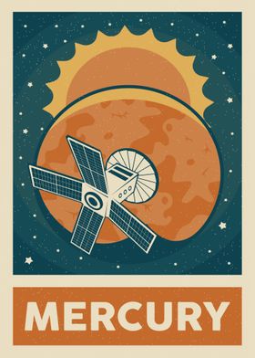 Mercury retro poster