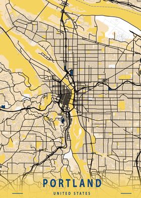 Portland Oregon City Map