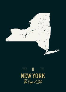 New York State Map USA