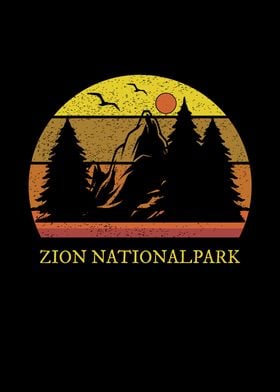 Zion National Park Retro