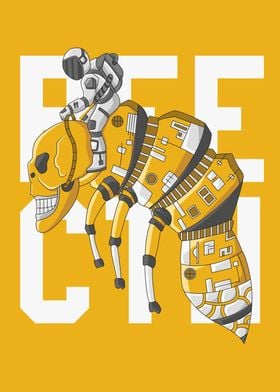 BEETCH Bee Robot Artwork