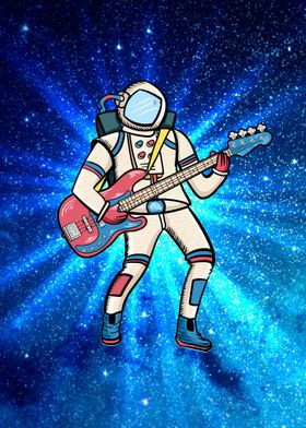 Astronaut Bass Player