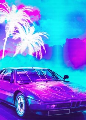 BMW M1 Synthwave