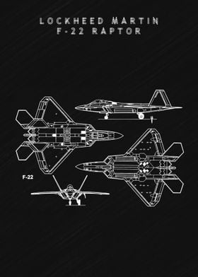 F 22 Raptor Blueprint