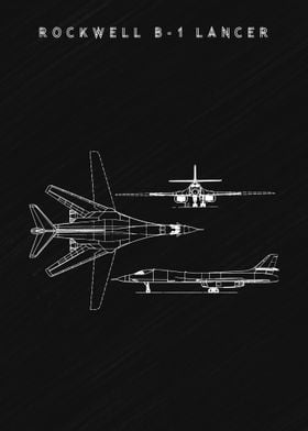 B 1 Lancer Blueprint