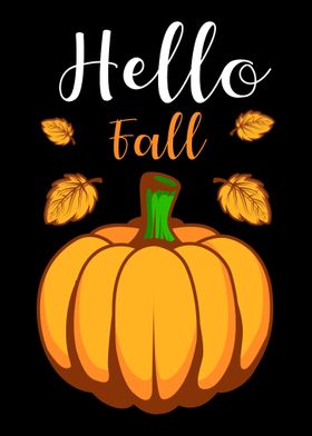 Hello Fall Funny Person Gi