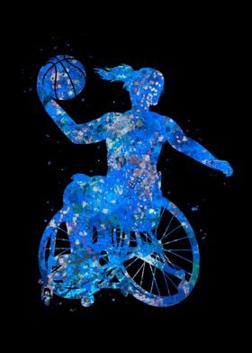 Wheelchair Basketball Girl