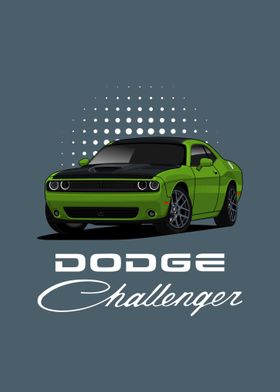 Dodge Challenger green