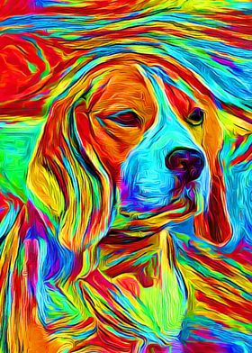 Beagle Colorful