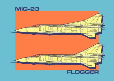 MiG23 Flogger Poster